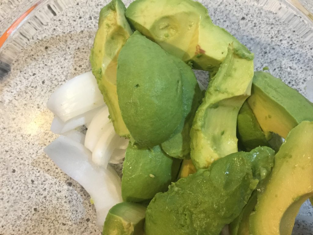 Guac ingredients