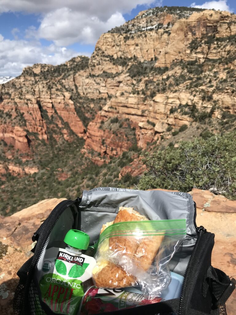 lunch on a hike