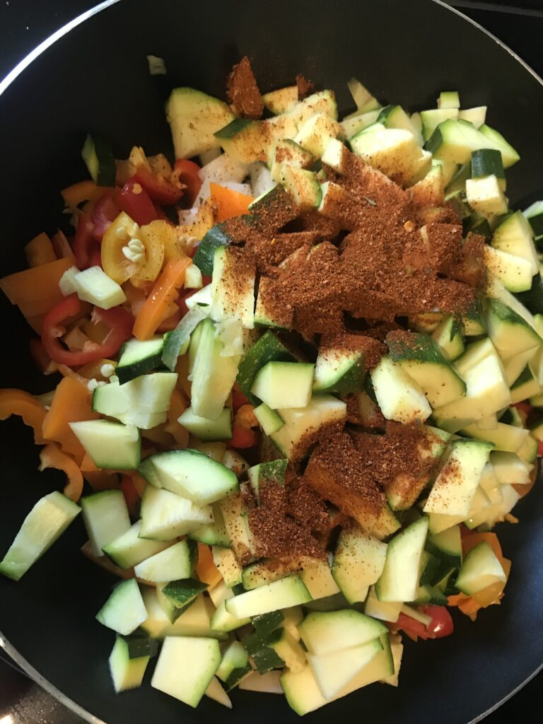 Zucchini with Taco Seasoning