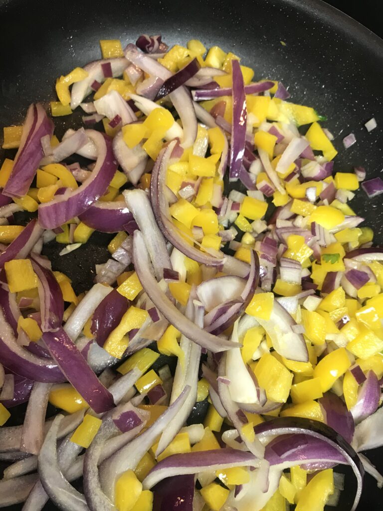 onions and peppers