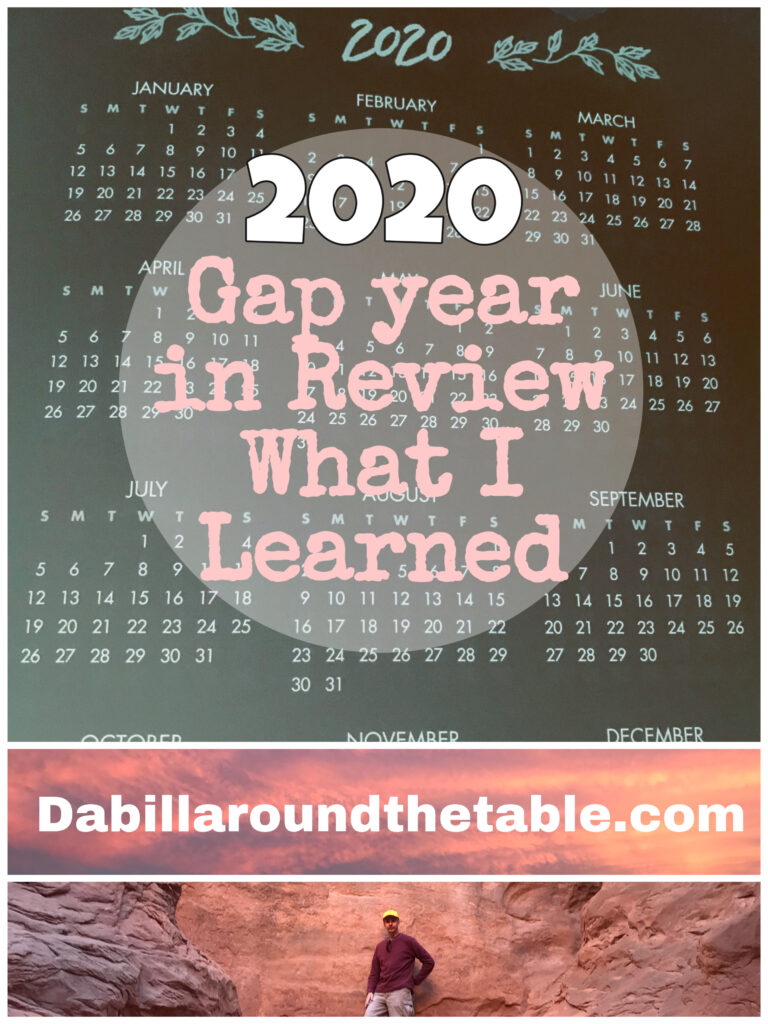 2020 Gap year in review and what I learned