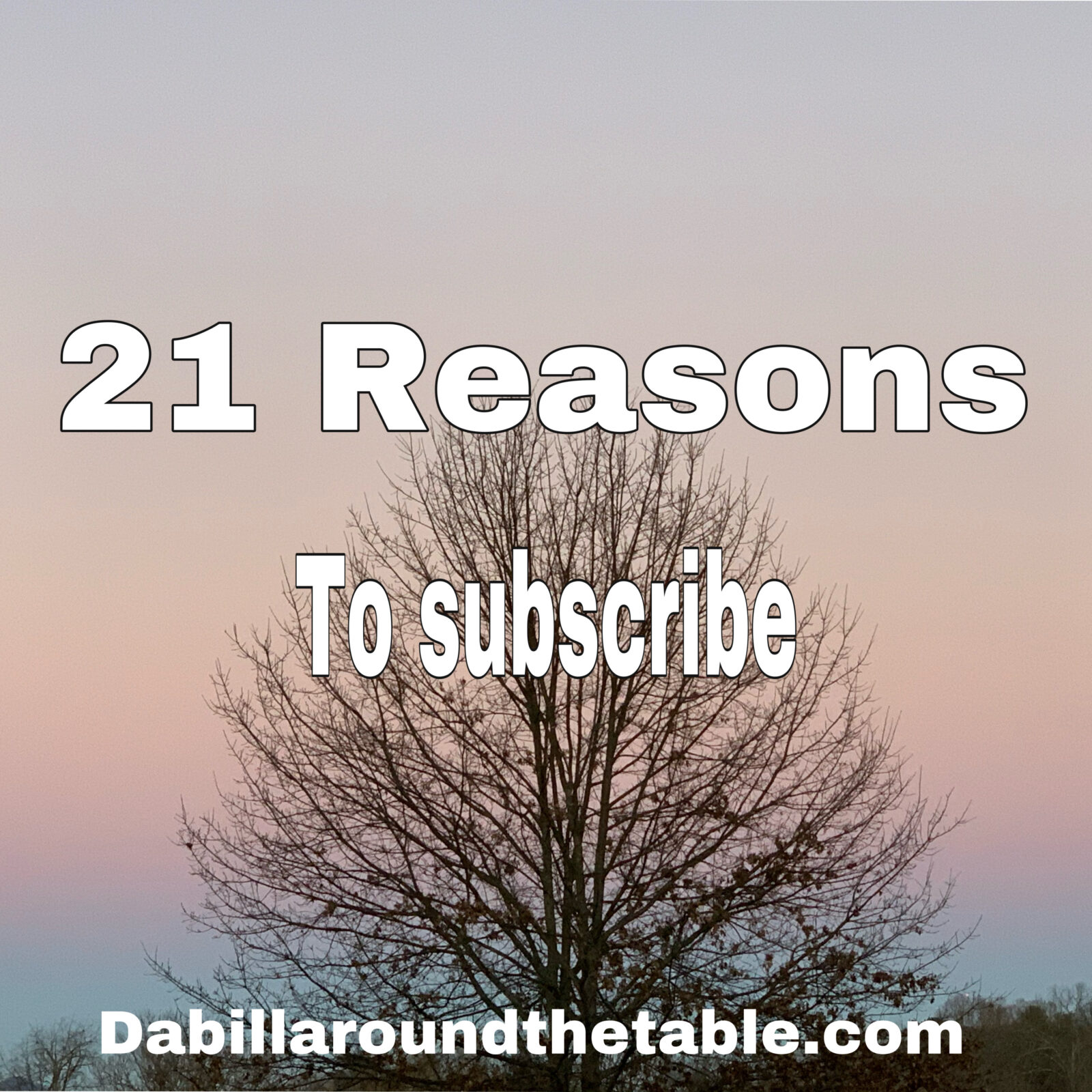 21 Reasons to Subscribe to dabillaroundthetable monthly email in 2021