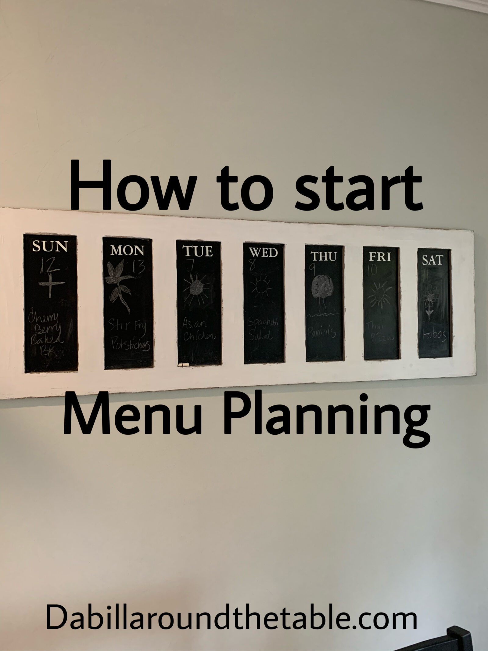 How to start menu planning