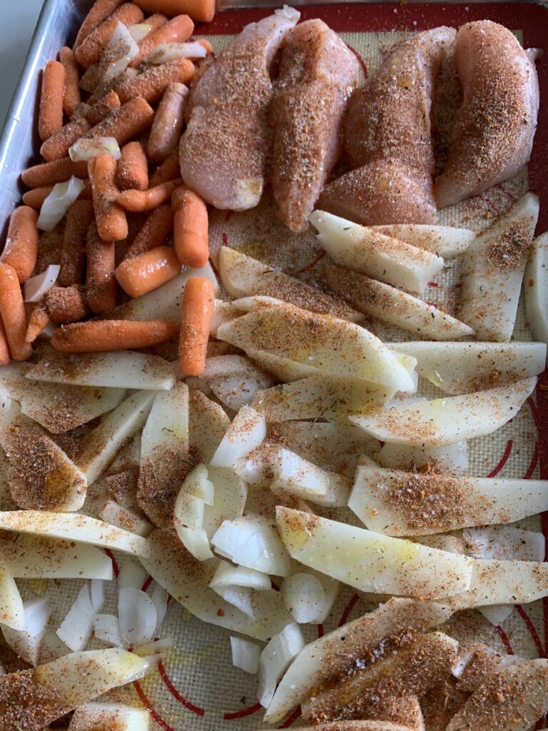 Sheet pan dinner