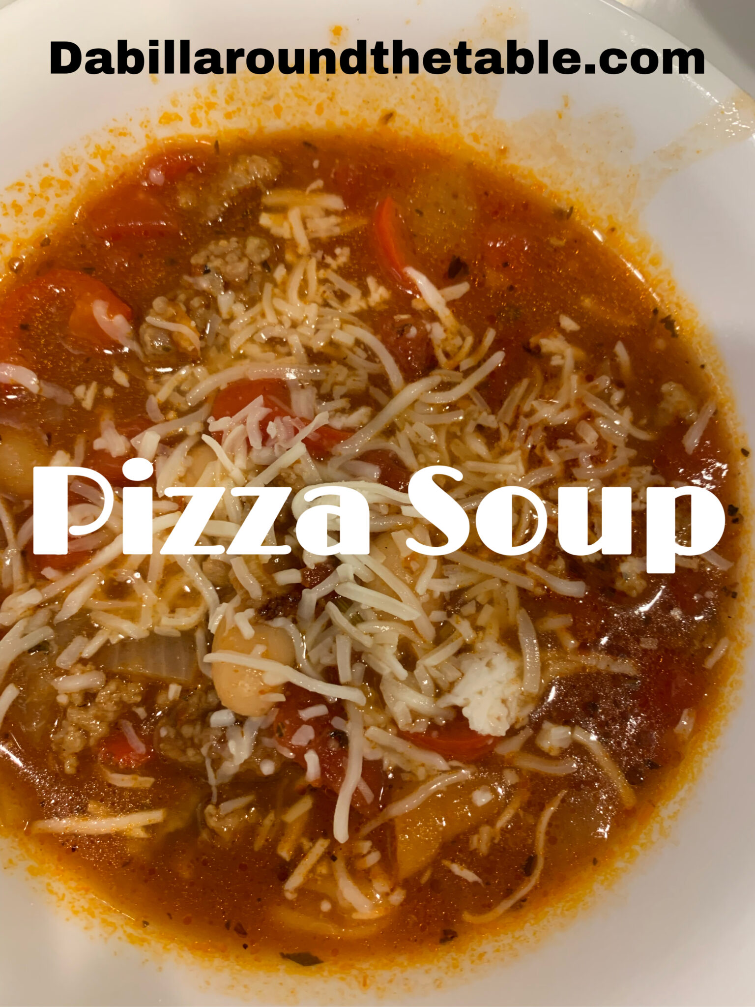 Celebrate National Pizza Day with Pizza Soup Recipe - Dabillaroundthetable