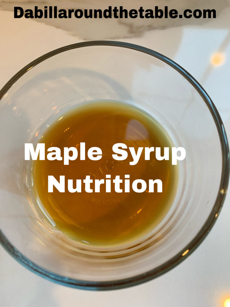 Maple Syrup Nutrition 