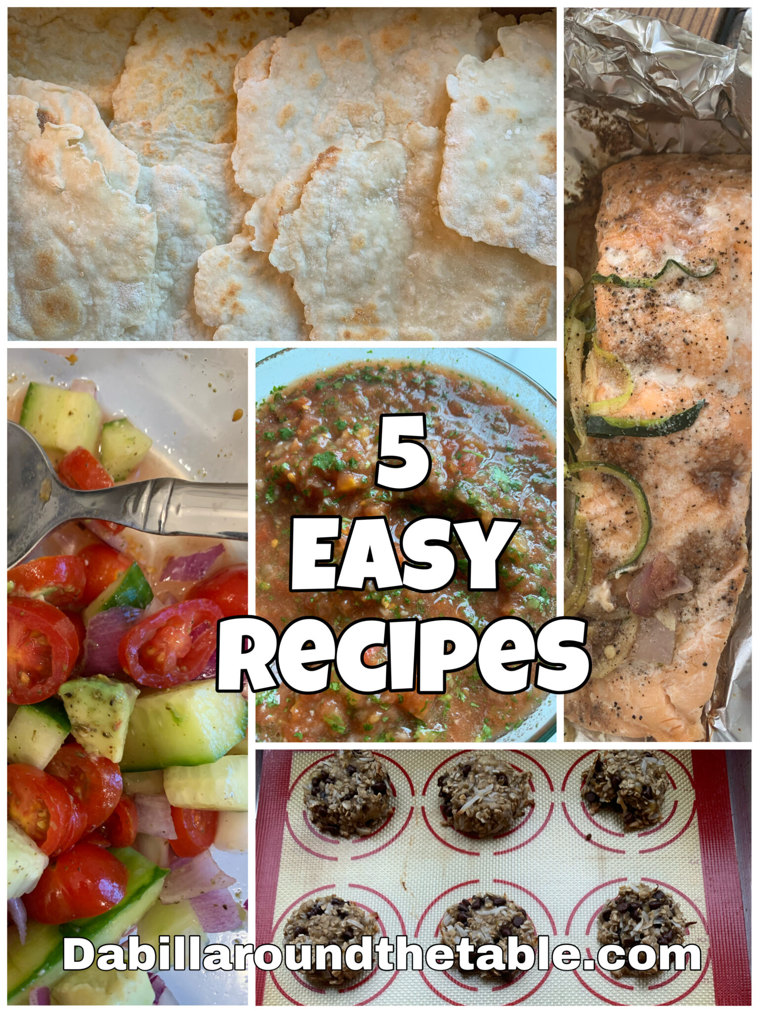 My 5 Top Easy Recipes - Dabillaroundthetable
