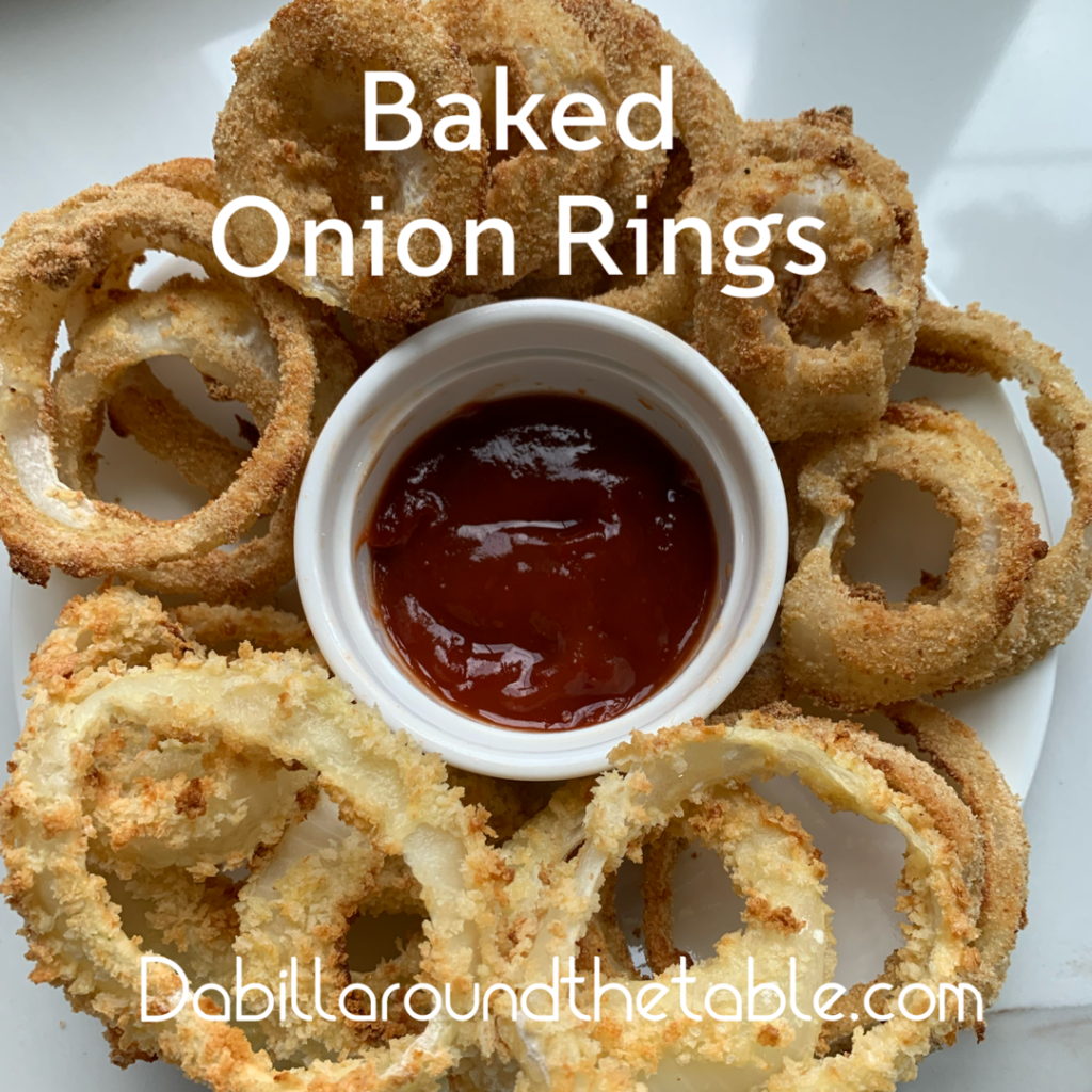 Baked onion rings