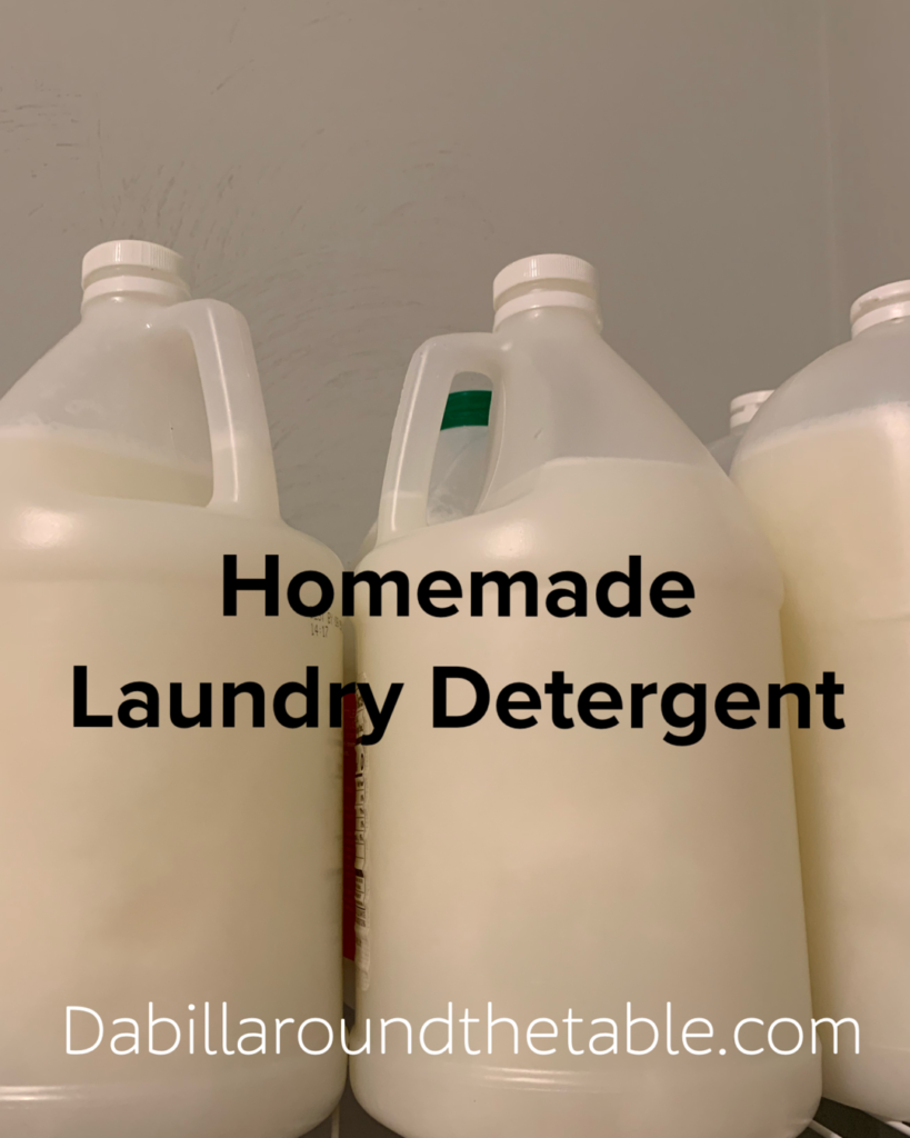 Homemade laundry detergent